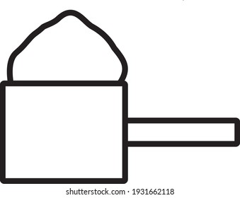 Detergent black outline and editable icon