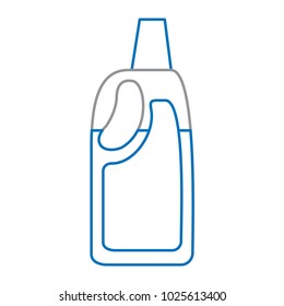 detergent bleach plastic bottle for liquid cleaning