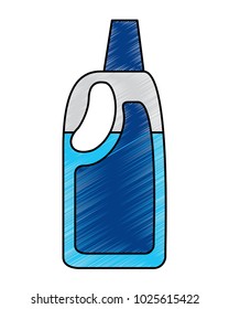 detergent bleach plastic bottle for liquid cleaning