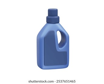 Botella de detergente 3D Icon. Icono de paquete de detergente Ilustración de representación 3D