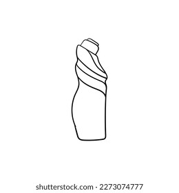 Línea detergente de limpieza de botellas diseño creativo moderno