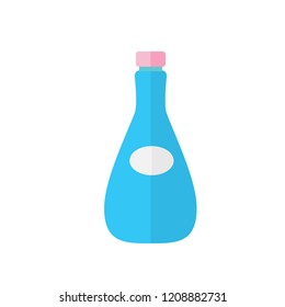 Detergent Bottle. Cleaning Soap Bottle. Vector Illustration.