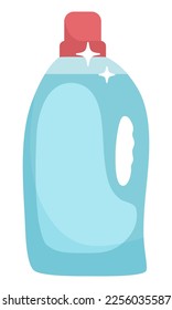 Detergent bottle, flat vector illustration