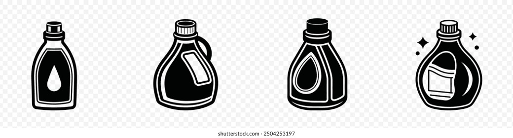 Detergent bottle icon, Bleach bottle icons set. Outline set of bleach bottle vector icons, Glass Poison Bottle Icon, Poison icons, bottles icon in trendy flat design, bleach icon