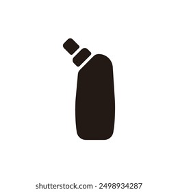 Detergent bottle icon. Flat silhouette version.