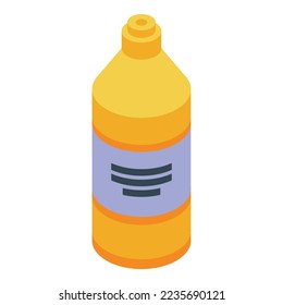 Detergent bottle icon isometric vector. Dish product. Chemical wash