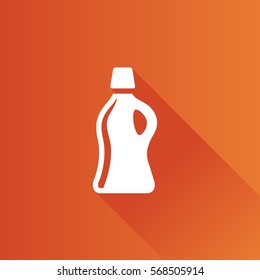 Detergent bottle icon in Metro user interface color style. Laundry perfume softener