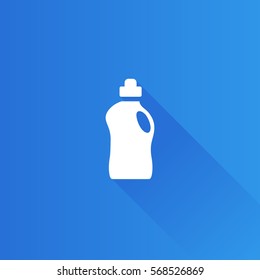 Detergent bottle icon in Metro user interface color style. Laundry perfume softener