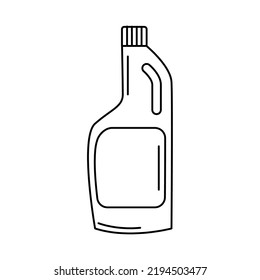detergent bottle icon on white background