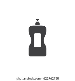 Detergent bottle icon on the white background