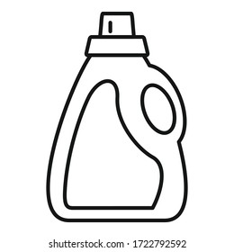 Detergent bottle icon. Outline detergent bottle vector icon for web design isolated on white background