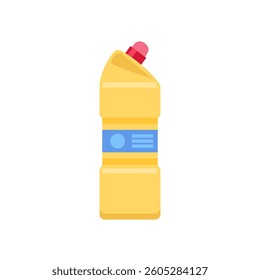 Detergent bottle isolated on white background. Vector cartoon flat illustration. 