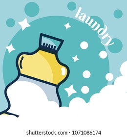 Detergent bottle laundry concept