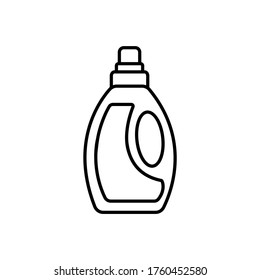 detergent bottle line icon vector simple design