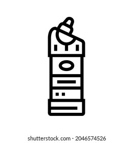 detergent bottle line icon vector. detergent bottle sign. isolated contour symbol black illustration