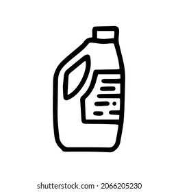 detergent bottle line vector doodle simple icon