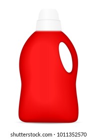 Detergent bottle on a white background. Vector illustration.