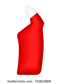 Detergent bottle on a white background. Vector illustration.