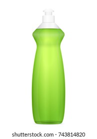 Detergent bottle on a white background. Vector illustration.