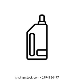 Detergent Bottle Soap Outline Icon, Logo, and illustration Vector
