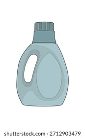 Detergente vetor de garrafa para produtos de limpeza, design de embalagem, suprimentos domésticos e conceitos de sabão líquido.