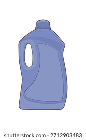 Detergente vetor de garrafa para produtos de limpeza, design de embalagem, suprimentos domésticos e conceitos de sabão líquido.