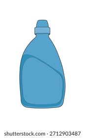 Vector de botellas de detergente para productos de limpieza, diseño de empaques, suministros domésticos y conceptos de jabón líquido.
