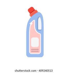 Detergent bottle vector illustration. 