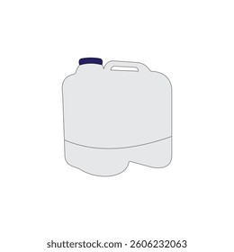 Detergent bottle vector illustration on white background. Cleaning and hygiene product