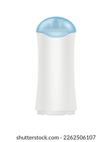 Detergent bottles transparent composition with isolated realistic image of empty plastic jar vector illustration