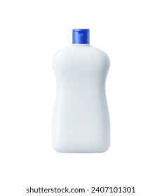Destergente y producto limpio maquillaje de botellas plásticas. Contenedor de vectores 3d realistas aislado para los hogares modernos, combina estilo con funcionalidad. Solución moderna y respetuosa con el medio ambiente para una vida inmaculada