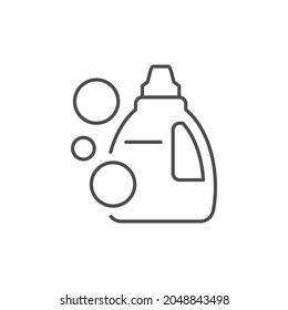 Detergent or cleanser line outline icon