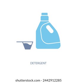 detergent concept line icon. Simple element illustration. detergent concept outline symbol design.