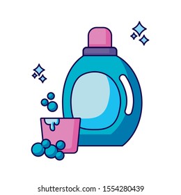 detergent design, Clean home hygiene domestic interior housework and housekeeping theme Vector illustration