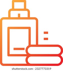 Detergent Gradient Icon - Single Icon, Vector 