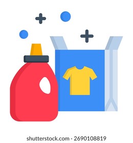 Icono de detergente Ilustración vectorial de estilo plano