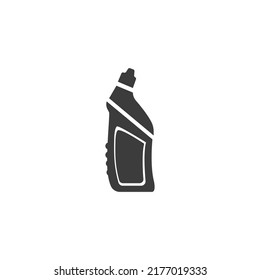 Icono de detergente aislado en gráfico de vectores en blanco y negro