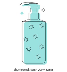 detergent icon isolated on white background. Flat vector illustration