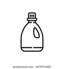 Icono de detergente con estilo lineal 
