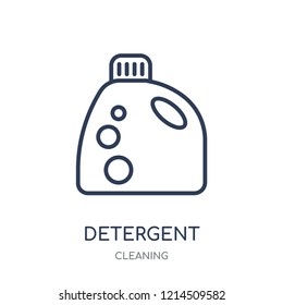 Detergent icon. Detergent linear symbol design from Cleaning collection. Simple outline element vector illustration on white background.