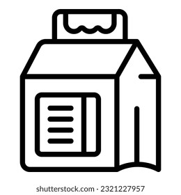 Detergent icon outline vector. Laundry product. Powder clean