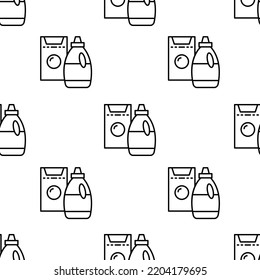 detergent icon pattern. Seamless detergent pattern on white background.