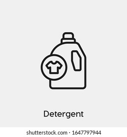 detergent icon vector. Linear style sign for mobile concept and web design. detergent symbol illustration. Pixel vector graphics - Vector.