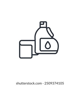 detergent icon. vector.Editable stroke.linear style sign for use web design,logo.Symbol illustration.