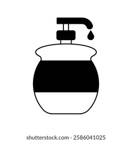 detergent icon with white background vector stock illustration