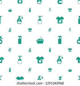 detergent icons pattern seamless white background. Included editable filled soap, laundry, spray bottle, dirty laundry icons. detergent icons for web and mobile.
