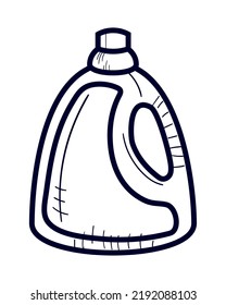 detergent laundry bottle icon flat isolated