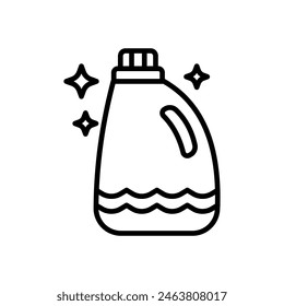 detergent, line icon, isolated background