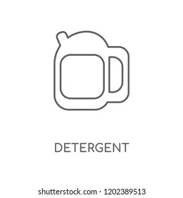 Detergent linear icon. Detergent concept stroke symbol design. Thin graphic elements vector illustration, outline pattern on a white background, eps 10.
