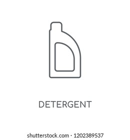 Detergent linear icon. Detergent concept stroke symbol design. Thin graphic elements vector illustration, outline pattern on a white background, eps 10.